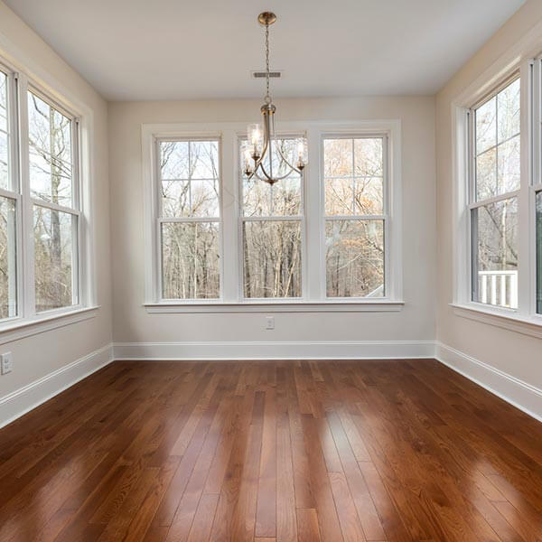 home interior with windows