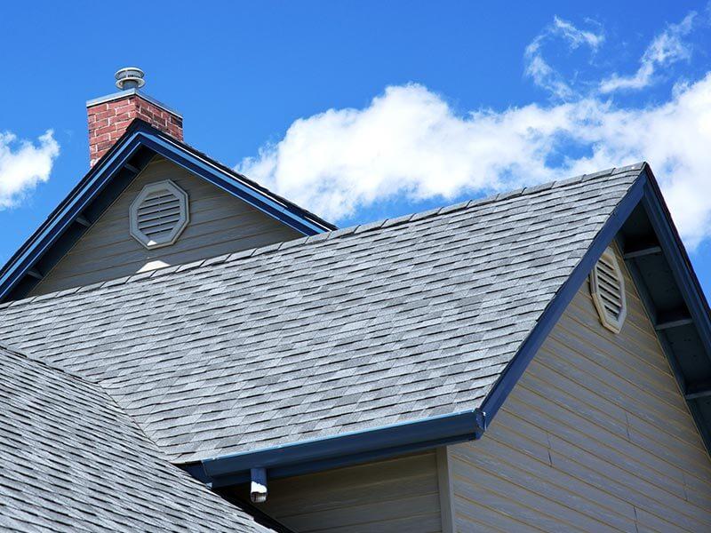 Close view of a home roof by Advance Roofing Windows Siding Doors Deck in Newark, DE